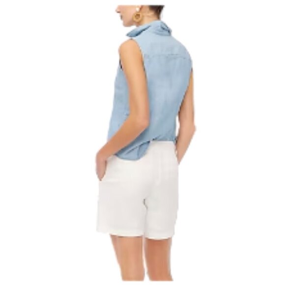 J. Crew 7" Classic Chino Shorts, White, size 14 - Picture 5 of 8